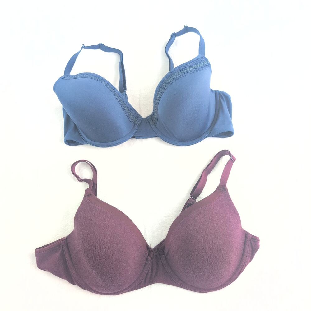 Bundle of (2) Bali / Wacoal Underwire Comfort Bras Size 36C